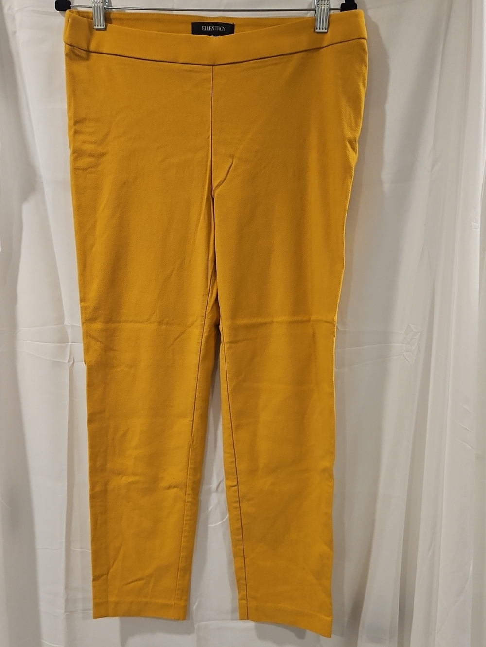 Ellen Tracy Straight-Leg Chinos in Mustard
